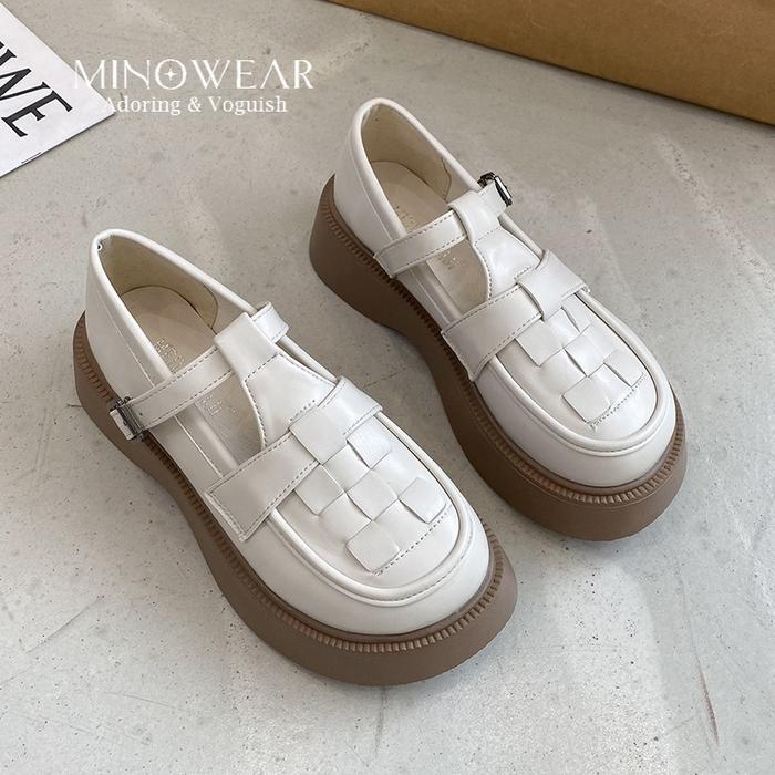 wimiufashion - Minowear Avery Shoes - Sepatu Wanita Modis Flat Kerja Hitam