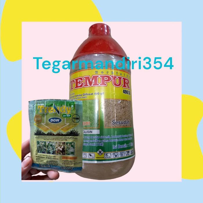 Sedia bonus metsul HERBISIDA TEMPUR 490SL 1LITER Racun rumput liar tempur 1liter herbisida gliposat