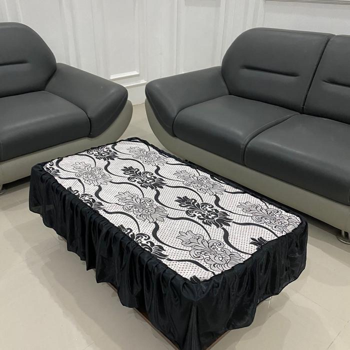 News Taplak meja ruang tamu / taplak meja bahan premium/ cover meja motif cantik/ taplak meja rumbai