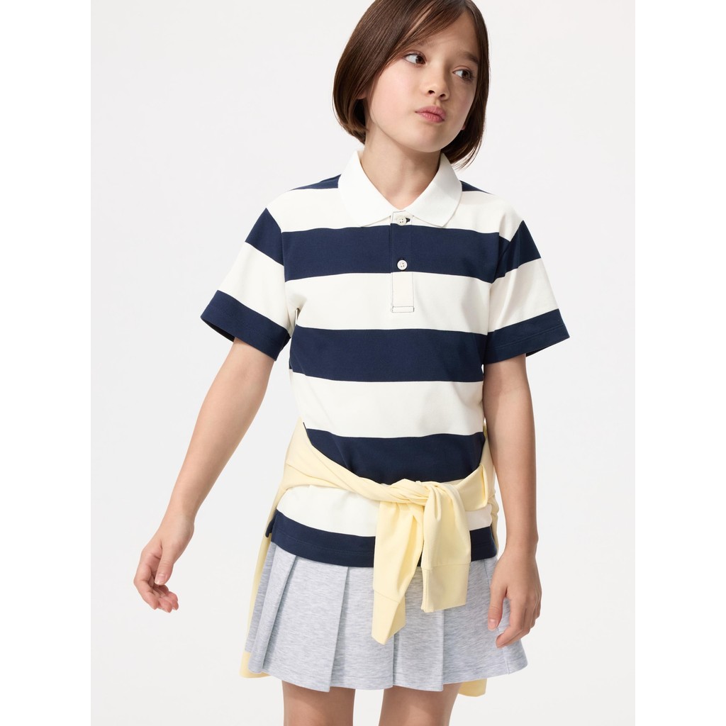 Uniqlo KIDS Kaos Polo Dry Pique Garis