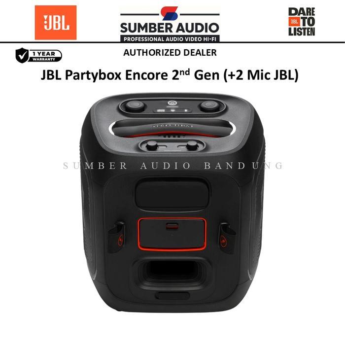 OUTNEW- Jbl Partybox Encore 2 Include 2 Mic Wireless Original & Jbl Partybox Encore 2Mic