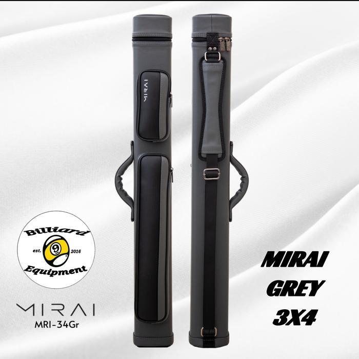 Mirai 3x4 - Grey Tas Billiard Cue Case Billiard