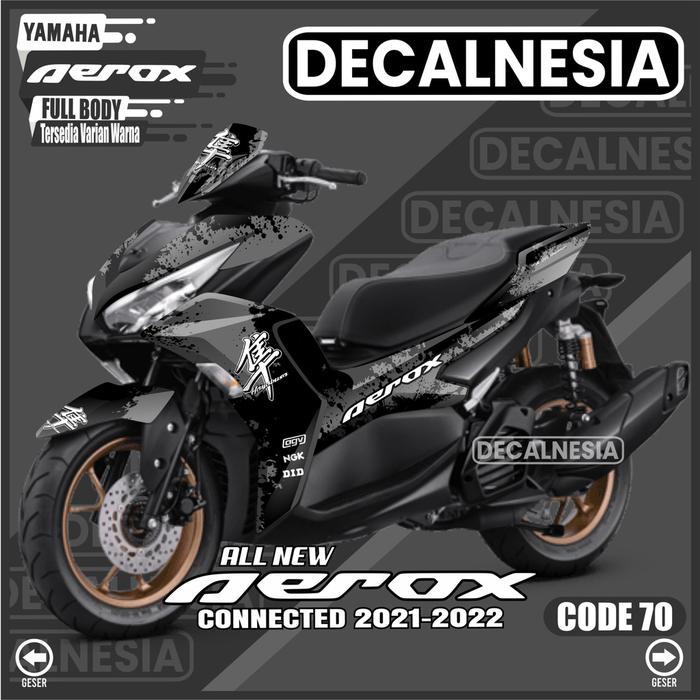 Decal Aerox 2021 2022 Full Body Stiker Motor Connected 155 New Abs Variasi Yamaha Aksesoris 2023