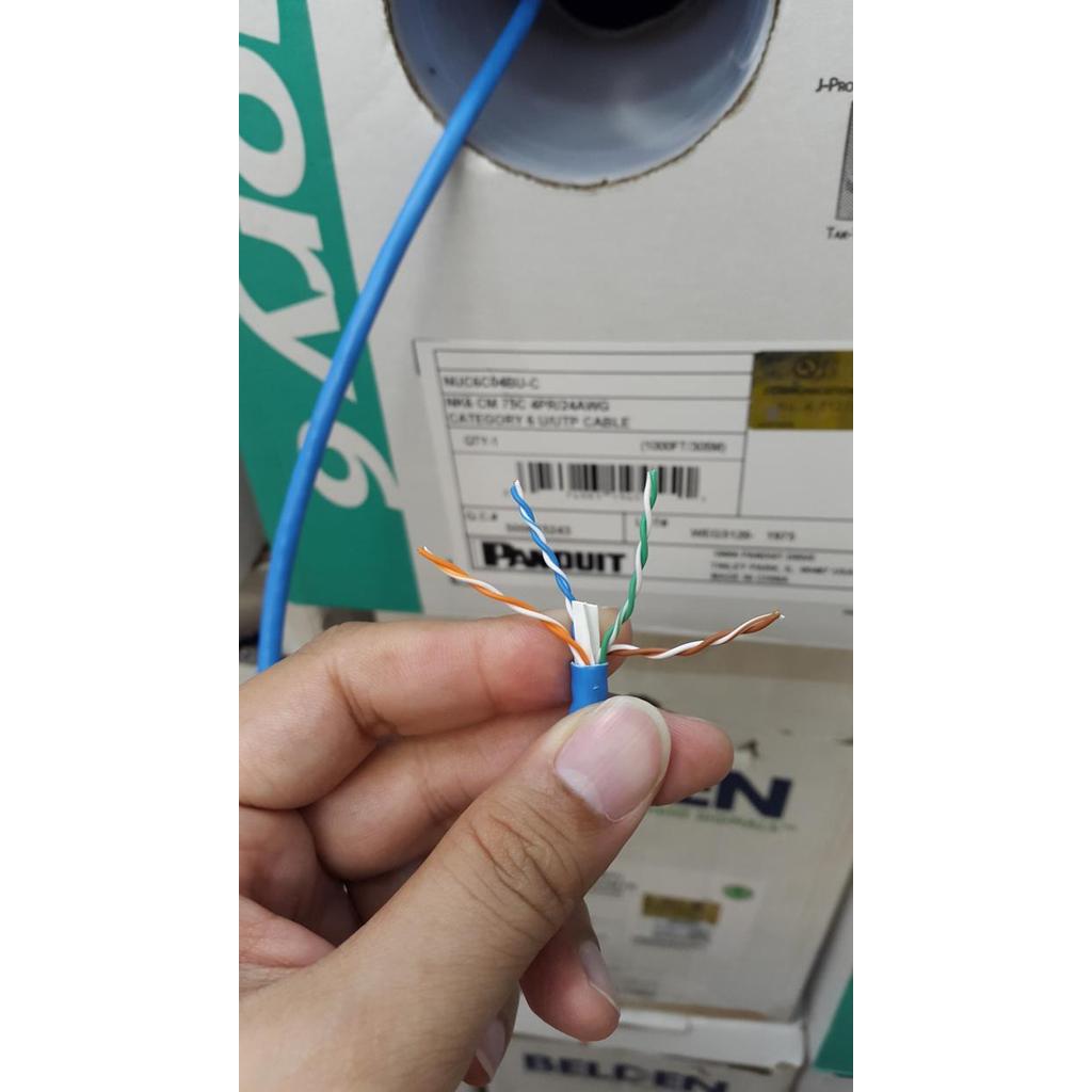 Kabel Lan Utp Panduit Cat 6 50 Meter / Panduit Cat6 / Panduit