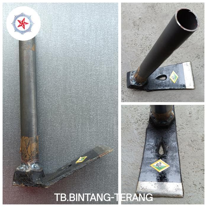 RIMBAS PETEL TUKANG KAYU DENGAN TEMPAHAN GAGANG PIPA BESI RABAS PACUL KAPAK CANGKUL MINI