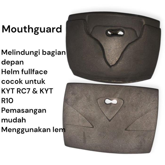 ASLI pelajar Moutguard Busa Mulut Helm Fullface KYT RC7 KYT R10 Busa Congor Helm Fullface Mouthguard