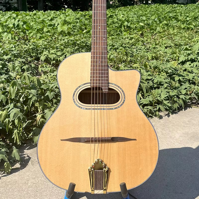 High Quality Acoustic Gypsy Jazz Guitar Professional Handmade Folk String Musical Instrument