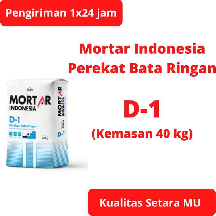 6uvgl- Semen Instan Pasangan Bata Ringan/Hebel Mortar Indonesia D-1 40 Kg