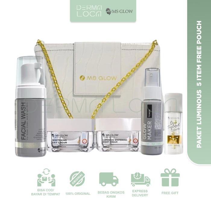 MS GLOW PAKET LUMINOUS 4 ITEM PAKET PENGHILANG FLEK HITAM, BOPENG