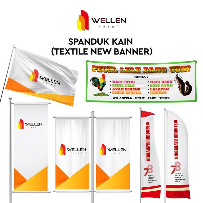 TERMURAH Wn Print - Print Textile Banner / Cetak Spanduk Kain TC Teton Cotton / Spanduk Pecel Lele /