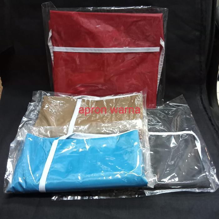 Apron/Celemek Polos Warna Waterproof