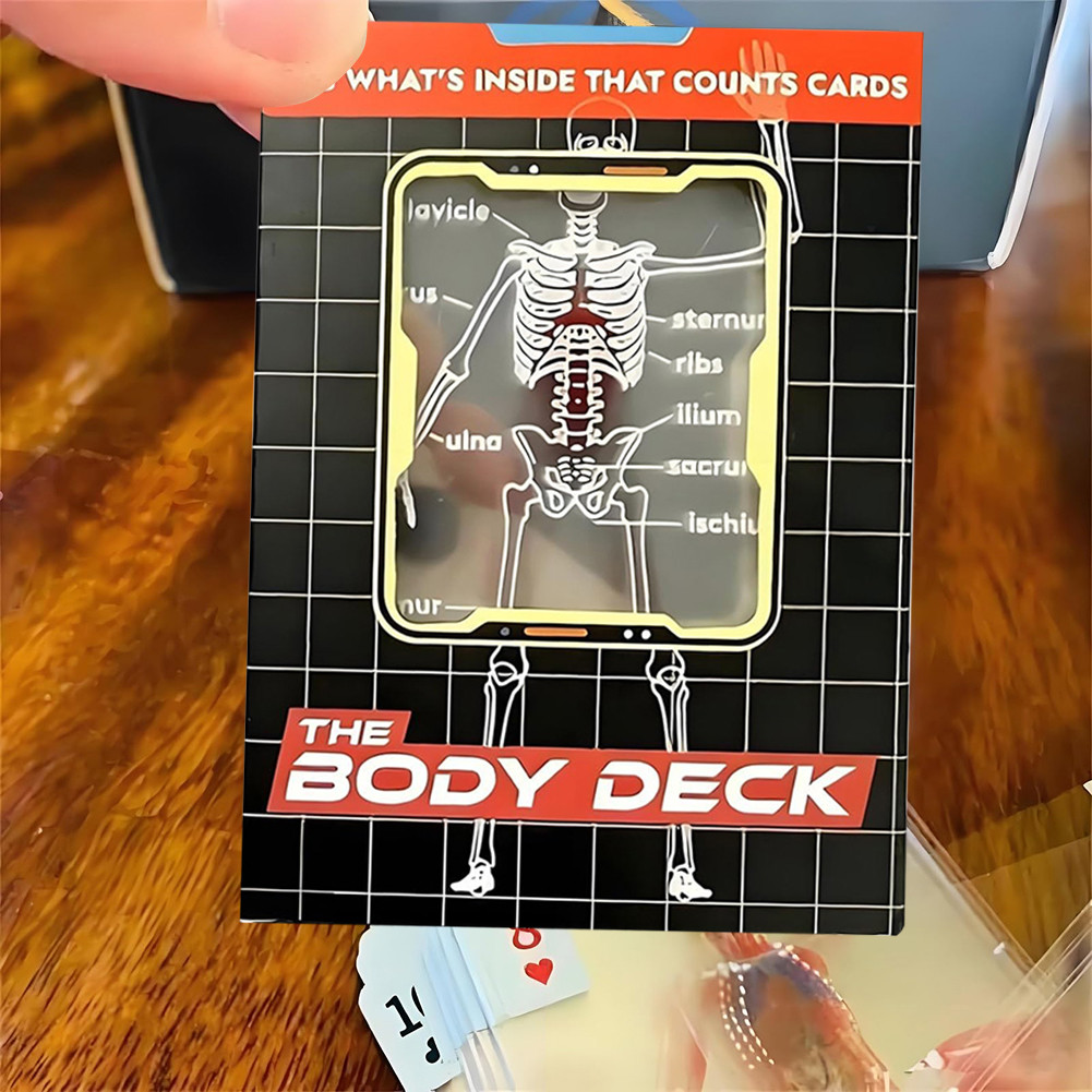 Mannequin The Body Deck Human Anatomy Playing Cards X-Ray Transparent Anatomy Poker Cards Skeleton