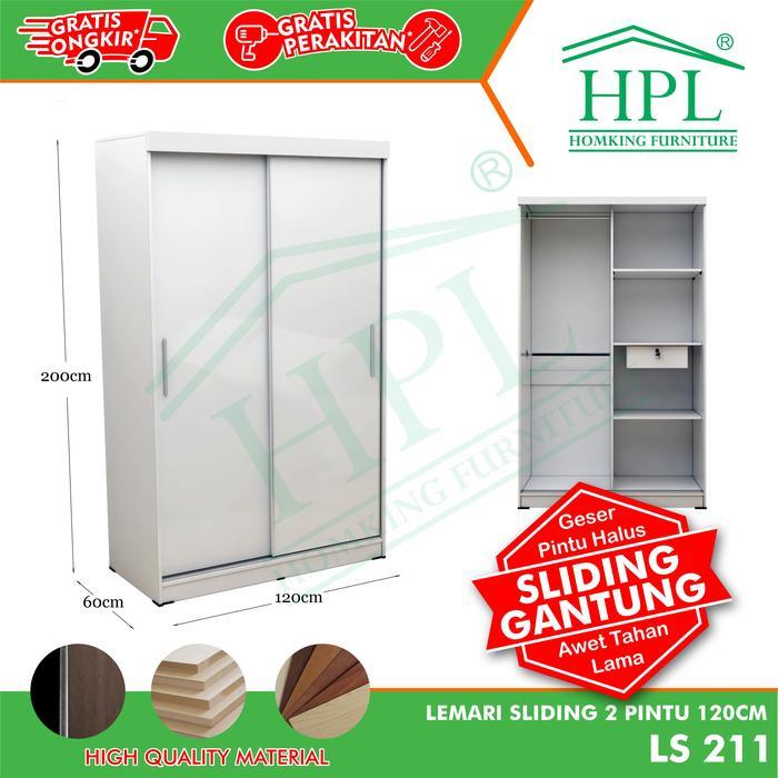 Lemari Pakaian Hpl Sliding Door 2 Pintu