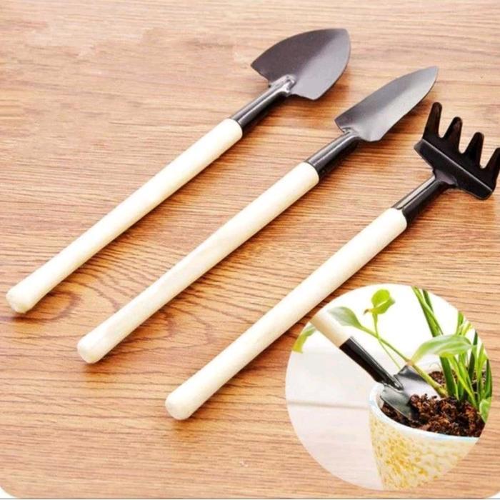 sekop tanaman mini, per set isi 3, sekop kaktus, sekop bibit