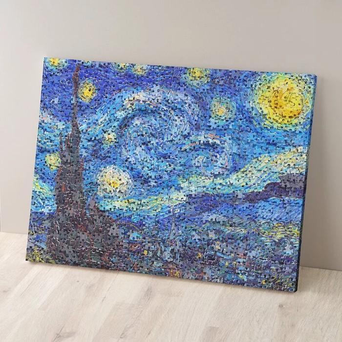 PINTOO CANVAS PUZZLE IN PUZZLE - VAN GOGH'S STARRY NHT HN1130