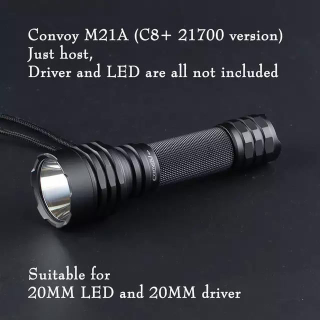 Host Senter Original Convoy M21A SMO Reflektor Hole 9mm Promo Premium