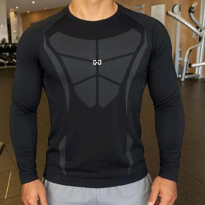 Kaos Pria Sport Olahraga Lengan Panjang #Gratisongkir