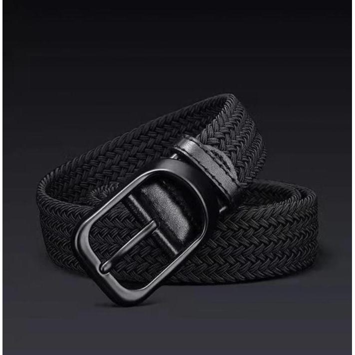 Ikat Pinggang Pria Anyaman,Strech Elastis Melar Karet Belt Pria 2024