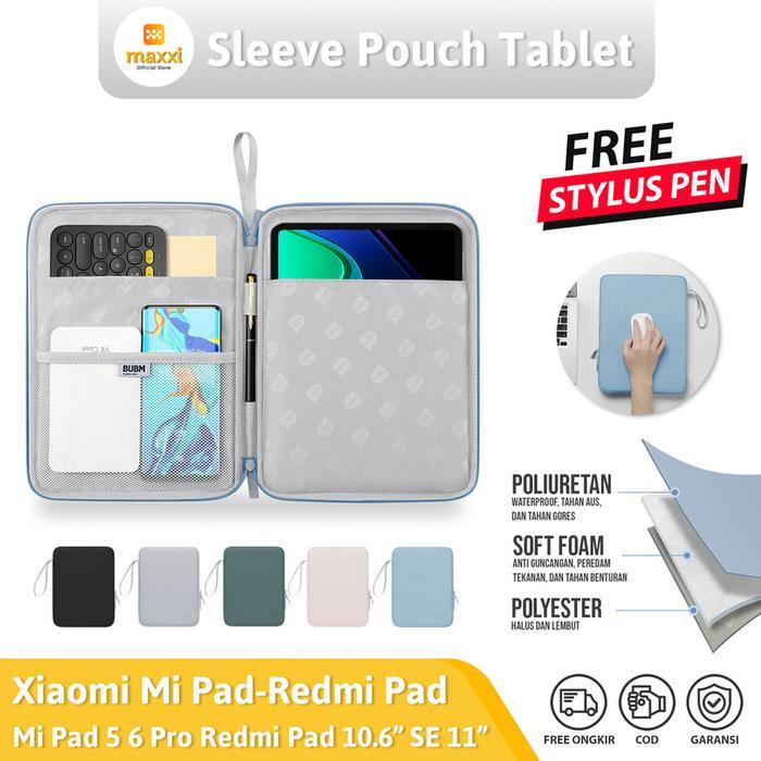 Sleeve Tas For Xiaomi Mi Pad 5 6 Pro Redmi 10.6 SE 11 2023 2022 Bonus Stylus Shockproof Waterproof