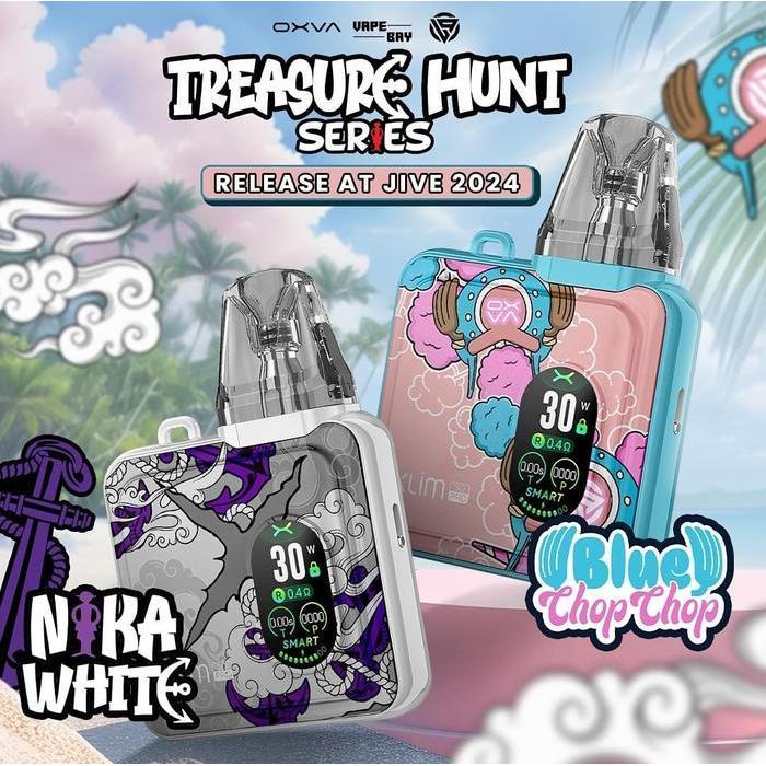 OXVA XLIM SQ PRO TREASURE HUNT SERIES NIKA WHITE BLUE CHOP CHOP AUTHENTIC