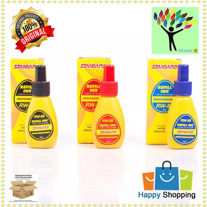News Refill Tinta Spidol Papan Tulis Whiteboard Standard RW-88 - Hitam