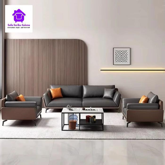 Sofa 211 Kulit Oscar Modern Ruang Tamu Kantor