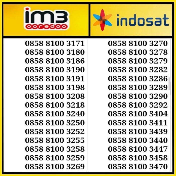 zmaa- Kartu Perdana Nomor Cantik Indosat M3 Obral Murah