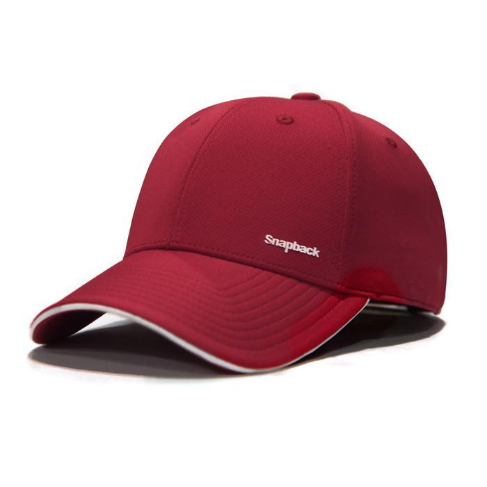 Snapback Topi Baseball Topi Golf Sport Style Maroon Polos List Putih