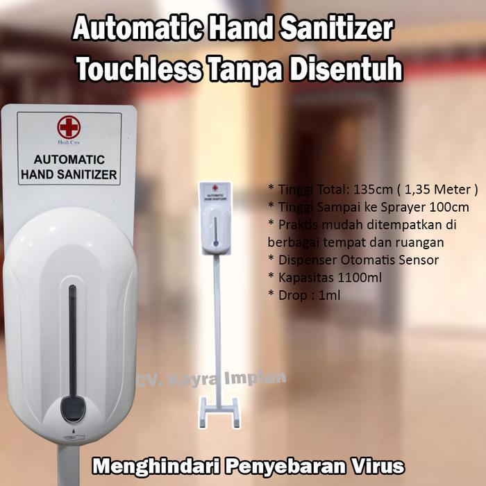 h06a- Hand Sanitizer Otomatis / Automatic Hand Sanitizer Paket Stand Komplit