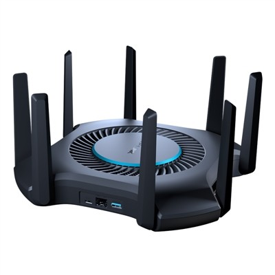 8 Antena Wifi6 Router Jaring Nirkabel 802.11Ax Band Ganda 2.4Ghz