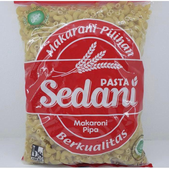 53wp- Makaroni Mentah Pasta Sedani Pipa 1 Kg / 1000Gr Macaroni Rebus Aldente