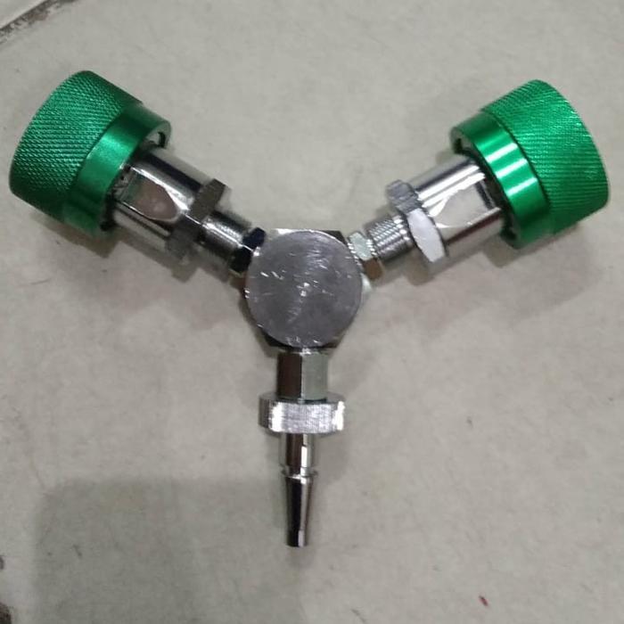 Twin Outlet untuk Outlet Gas Medis - Oxygen