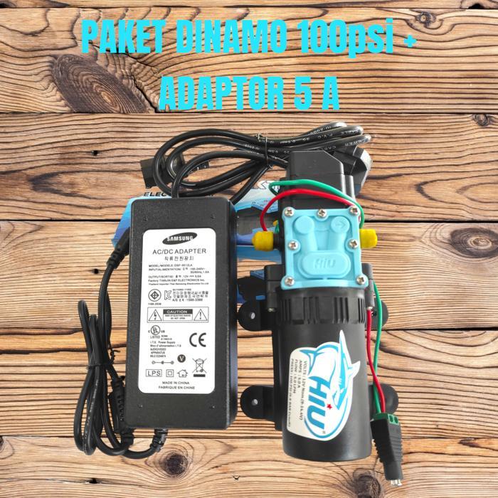 HS7 Paket Cuci Motor Mobil AC Steam Mini Pompa Hiu DC 12 Volt 100 PSI BERGARANSITI840