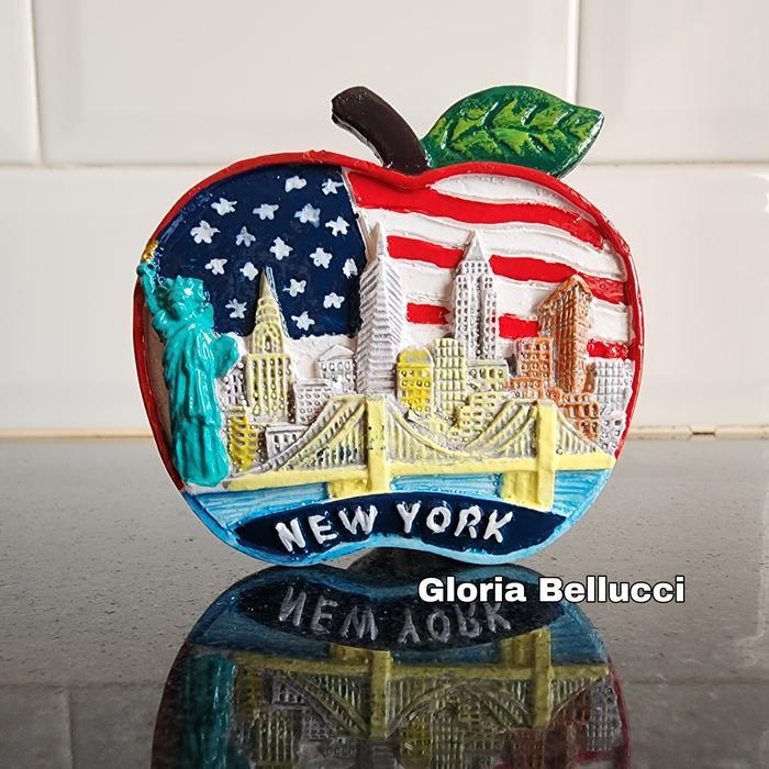 SOUVENIR MAGNET KULKAS NEGARA AMERIKA SERIKAT NEWYORK LIBERTY DC