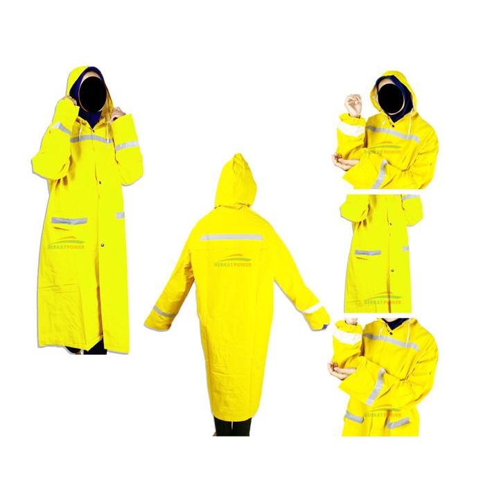 Jas Hujan Aether Ponco Terusan Warna Kuning
