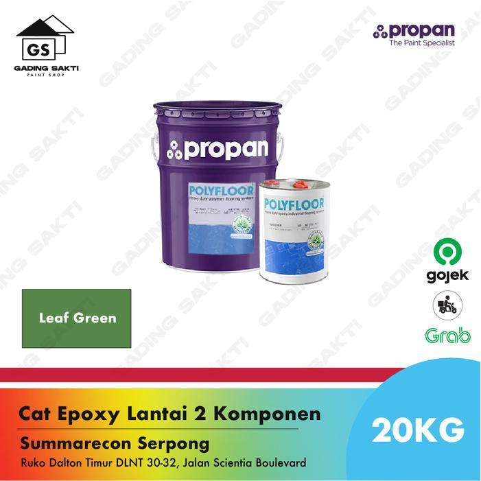 Propan Polyfloor PFT 253 Leaf Green / Cat Epoxy Lantai Pail 20Kg Set