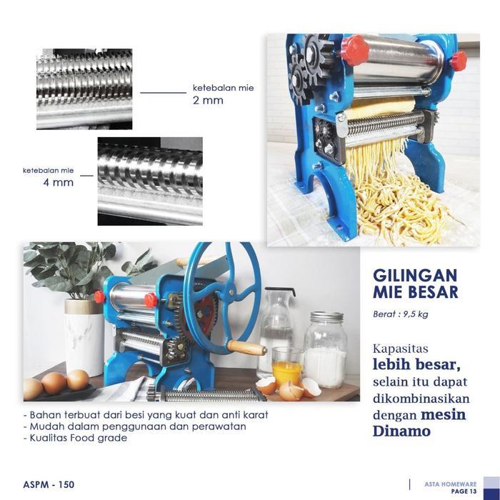 GILING MIE MANUAL JUMBO NOODLE PASTA MAKER MOLEN BISA KOMBINASI DINAMO
