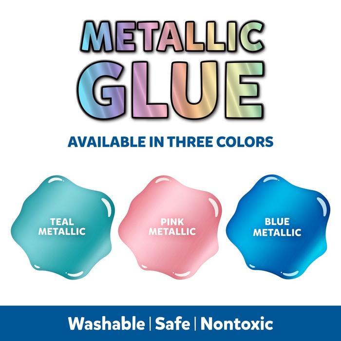 Elmers washable metallic color liquid glue for making slime