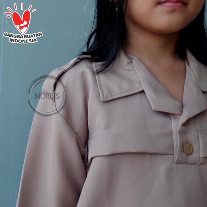 New- Seragam Pramuka Siaga Panjang Bahan Rapilo/Laricci Perempuan