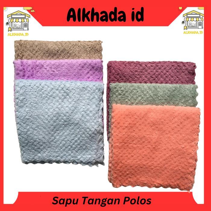 cmno2- Grosir 6 Pcs Sapu Tangan Handuk Murah Handuk Olahraga Polos Kecil Pria Wanita
