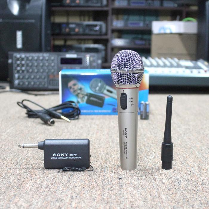 Mic Wireless & Kabel Sn 781Sony / Microphone Wireless Sn-781#1 Channel