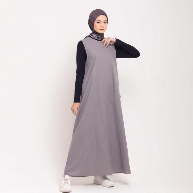 TERMURAH Dauky Inner Dress Sleeveless Cotton Dress Wanita Muslim Dauky