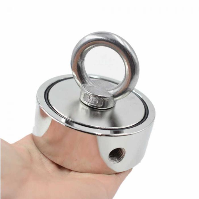 ASLI Magnet Gantungan Double Round Hook Strong Neodymium 48mm -BX100 READY STOCK