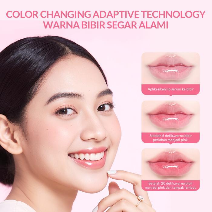 tsuw- BpomBioaqua Lip Serum Warna Bibir Pink Alami Ribuan Orang Ribuan Warna Serum Bibir