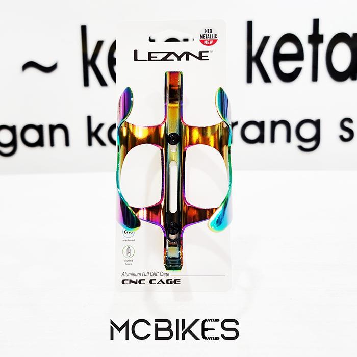 Lezyne CNC AL Bottle Cage - Neo Metallic