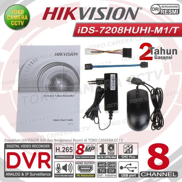 Dvr Hikvision 8 Channel Ids-7208Huhi-M1/E Dvr 8Ch 5Mp 8Mp