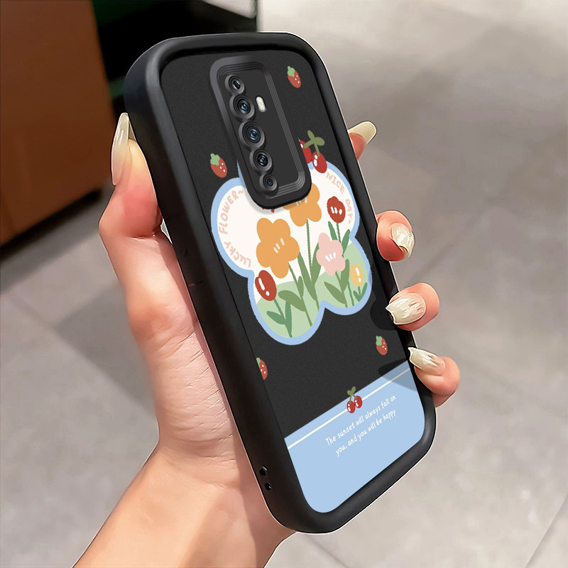 Casing Hp Untuk OPPO Reno 2F Reno 2Z Reno2 F Reno2 Z Case Casing Bunga Graffiti pola Kasus HP Tangga