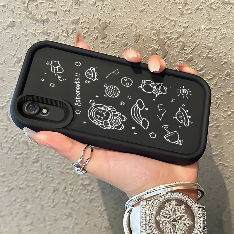 Casing Hp Xiaomi Redmi 9A Redmi 9i Redmi 9T Redmi 9 Power Case Casing melukis astronot pola Kasus HP