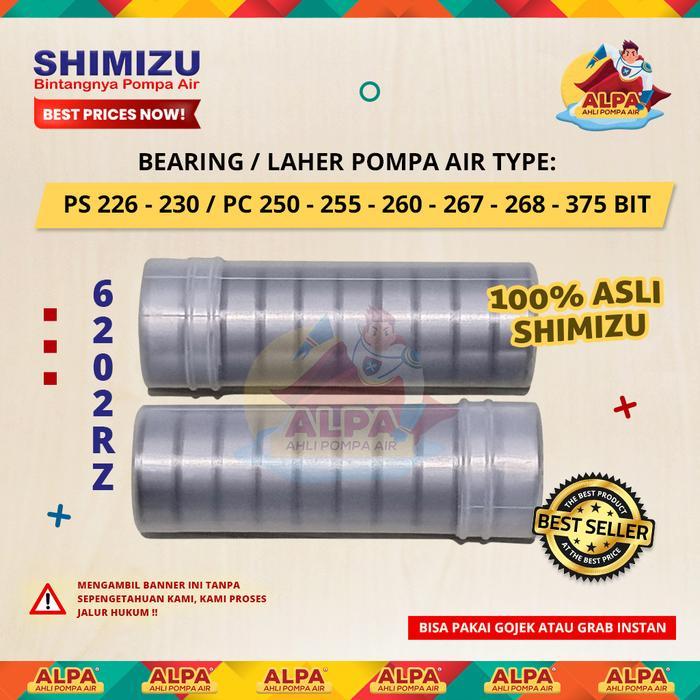 5y4j- Bearing / Laher Shimizu Asli 6202Rz (Tutup Karet)