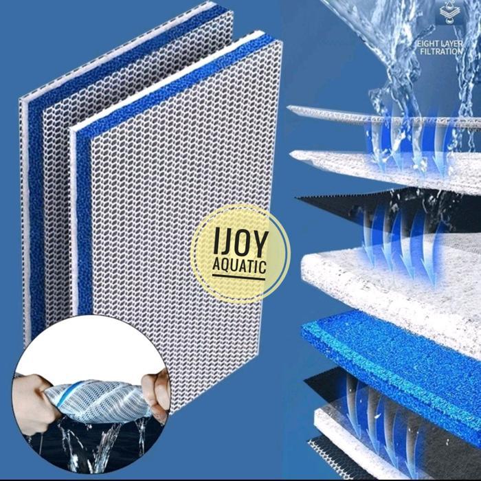 Busa filter akuarium 8D honeycomb media filter akuarium